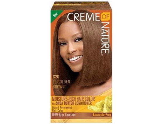 CREME OF NATURE - LIQUID HAIR COLOR LIGHT GOLDEN BROWN C20
