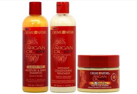 Creme Of Nature Argan Oil Set (3X1)