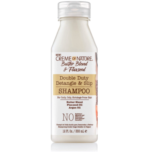creme of nature butter blend & flaxseed shampoo 12oz