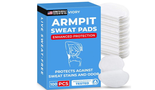 Armpit Pads 50 pairs - White - Antiperspirant Sweat Pads - Solution Against Armpit Sweat - Premium Armpit Pads - Cotton - Against Sweat Stains in Clothing