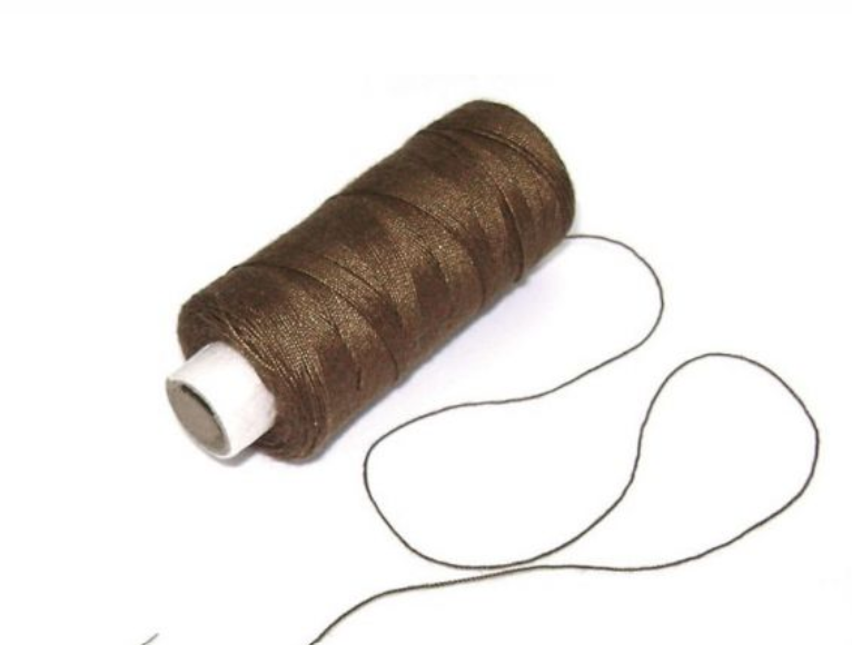 C Needle + Weave Thread Brown - Hairweaving - Interlock - Combi