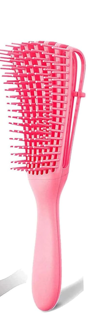 Detangler Brush for curly hair - Detangling Brush - Anti-tangle Hair Brush - Hairbrush - Styling Brush (Pink)