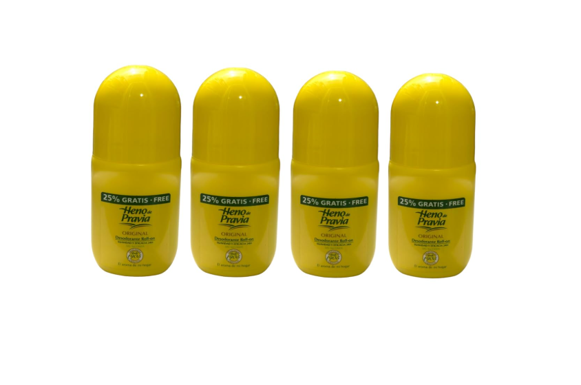 Heno de Pravia - 62.5 ml - Deodorant - 4 pcs - Value pack