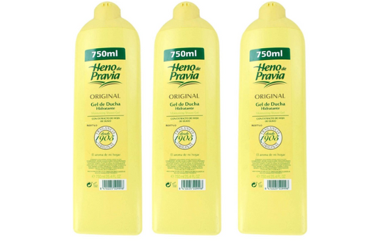 Heno de Pravia - 750 ml - Shower Gel - 3 pcs - Value Pack