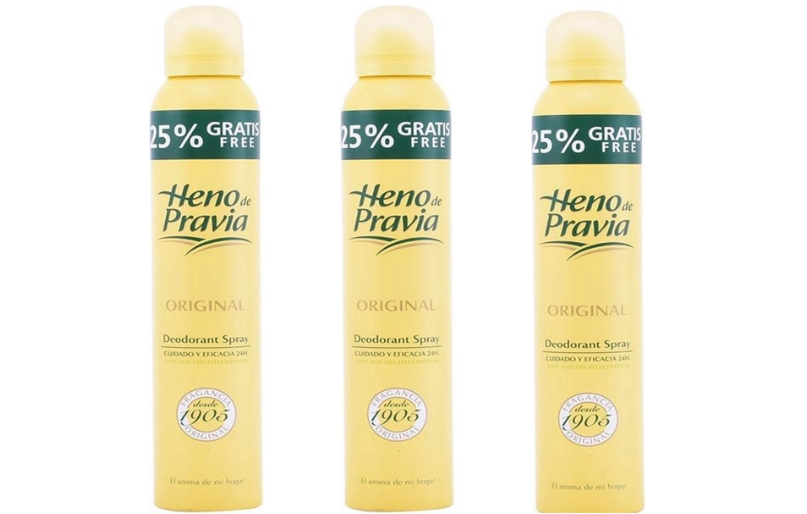 Heno de Pravia Deodorant Spray - 3 x 250 ml