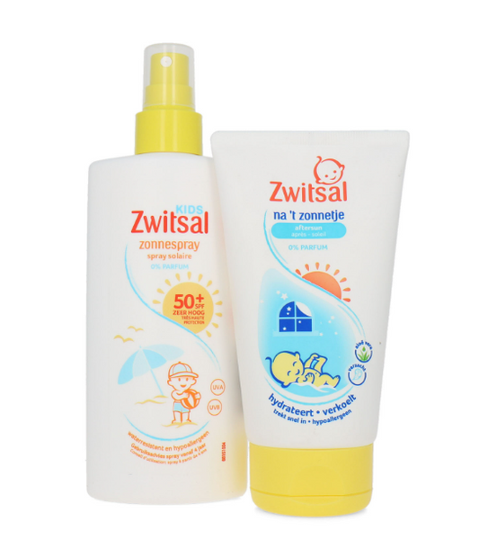 Zwitsal Before and After Sun 0% perfume - Sun spray 200 ml + After sun 150 ml - Sun package