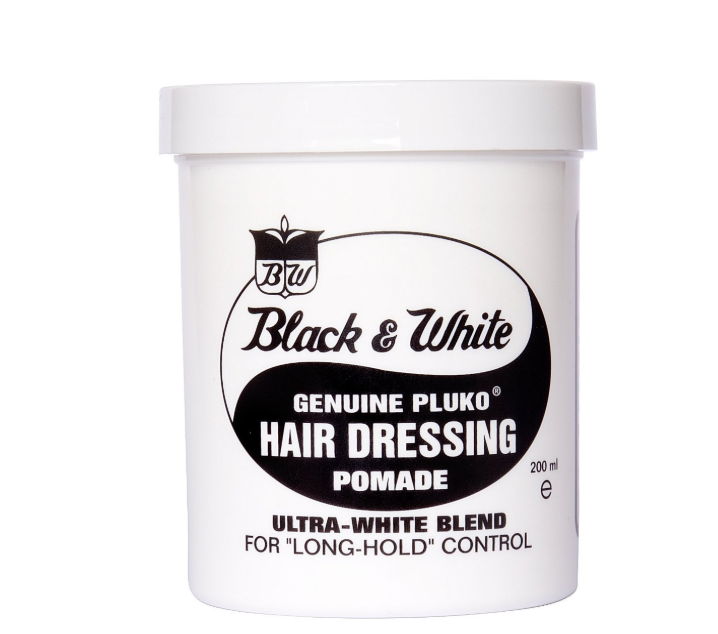Black and White Genuine Pluko Hair Dressing Pomade 200 ml