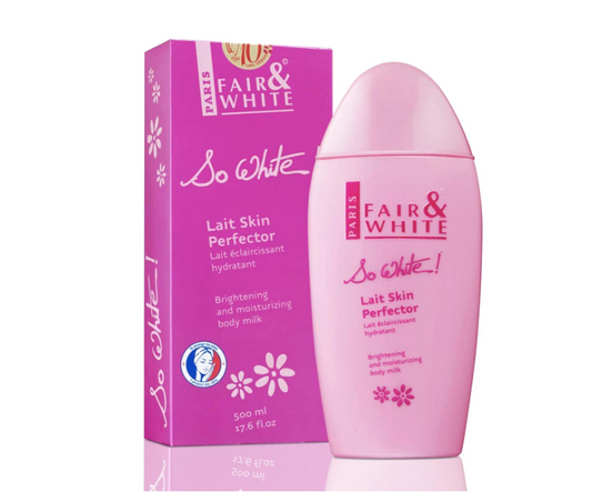 Fair And White So White Lait Skin Perfector Brightening and Moisturizing Body Milk 500ml