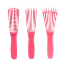 ATR AwesomeForYou. Detangler brush – Frizzy hair detangler brush – Denman bristle brush – Styling hair brush Pink
