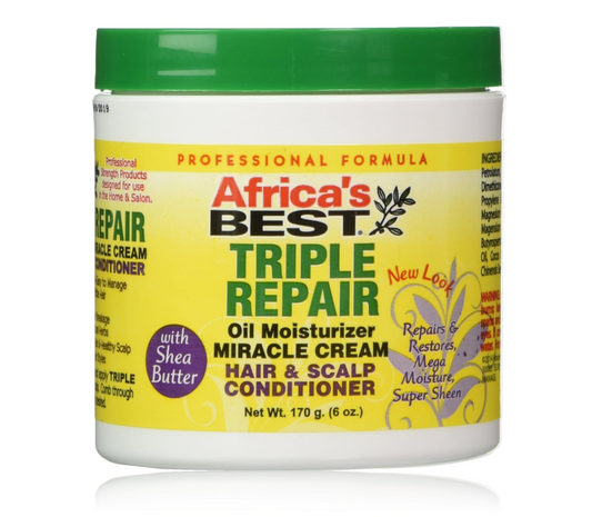 Africa's Best Triple Repair Oil Moisturizer Miracle Cream 6oz