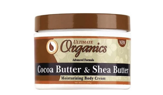 Africas Best Ultimate Organics Cocoa Butter & Shea Butter Moisturizing Body Cream 216 gr