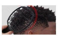 Portable 2 In 1 Afro Twist Brush - Afro Comb - Twist Sponge - AfroTwist Sponge - Beard Comb - Curly Hair Sponge