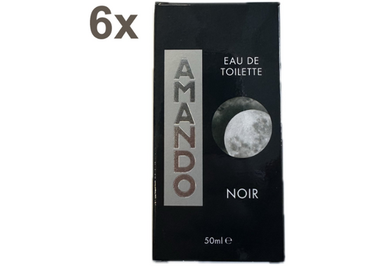 Amando - NOIR - Eau de Toilette - Perfume - 6x 50ml - Value Pack