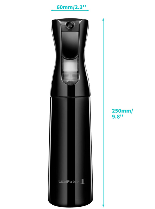 Water spray black - water spray mist spray hairdressing spray