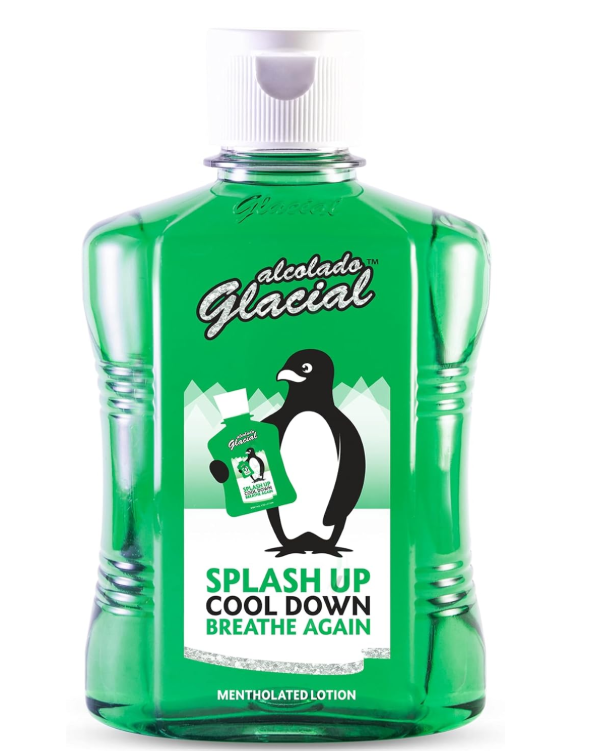 Alcolado Glacial | 2 x 500 ml | Mentholated Splash Lotion | body lotion | cooling and refreshing