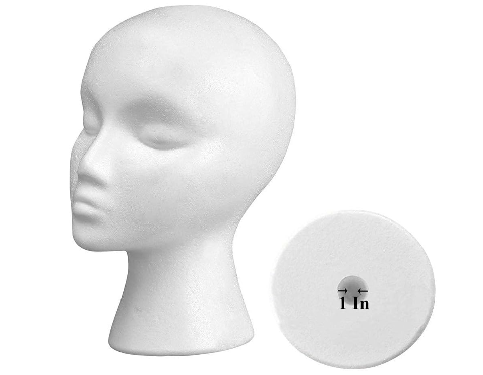 Styrofoam head woman 28cm