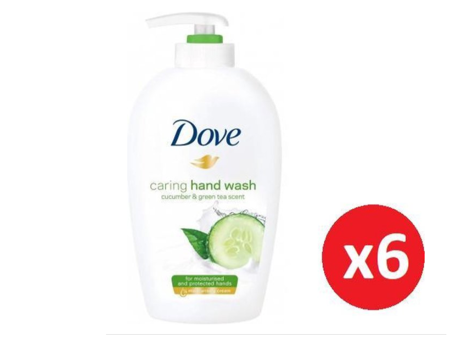Dove - Handzeep - Met Pomp - Fresh Touch - 250ml x 6