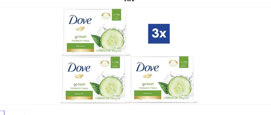 Dove Go Fresh Touch Soap - 3 x 100 g