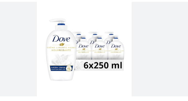 Dove Hand Soap with Pump - Original - 250ml x 6