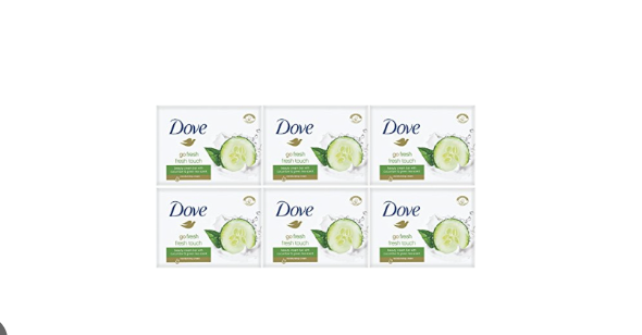 Dove Soap - Go Fresh Touch Cucumber - 6 x 90 Grams