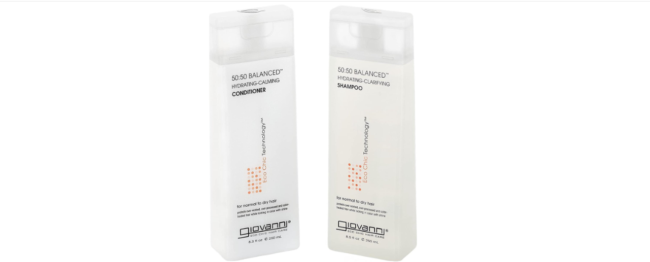 Giovanni Cosmetics - 50:50 Balanced Hair Care Set - Shampoo & Conditioner for normal to dry hair 2x 250ml