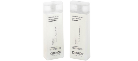 Giovanni Cosmetics - Smooth as Silk Hair Care Set - Shampoo & Conditioner for damaged hair 2x 250ml