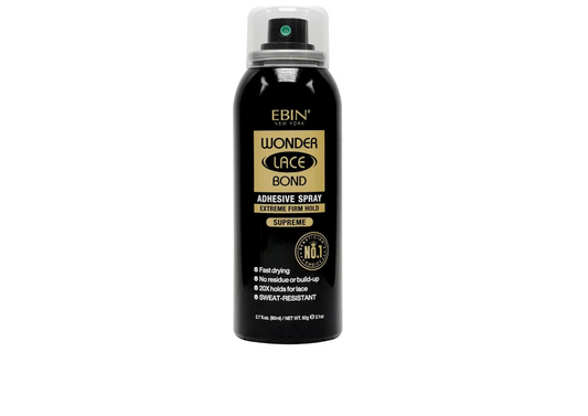 Ebin New York Wonder Lace Bond Adhesive Spray Extreme Firm Hold 80ml