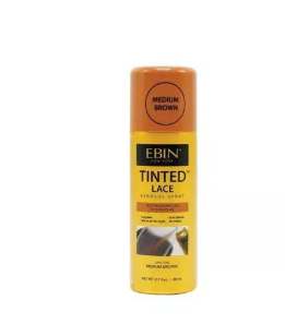 EBIN Tinted Lace Aerosol Spray - Medium Brown 80ml
