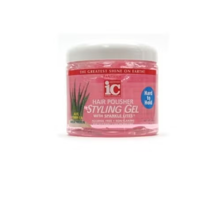 Fantasia IC Hair Polisher Styling Gel With Sparkles Lites hard to hold 454 gr