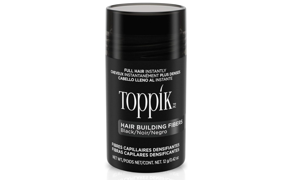 Toppik Hair Building Fibers Dark Brown - 12 grams - Cosmetic Hair Thickener - Hides hair loss - Instantly fuller hair