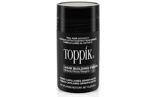 Toppik Hair Building Fibers Dark Brown - 12 grams - Cosmetic Hair Thickener - Hides hair loss - Instantly fuller hair