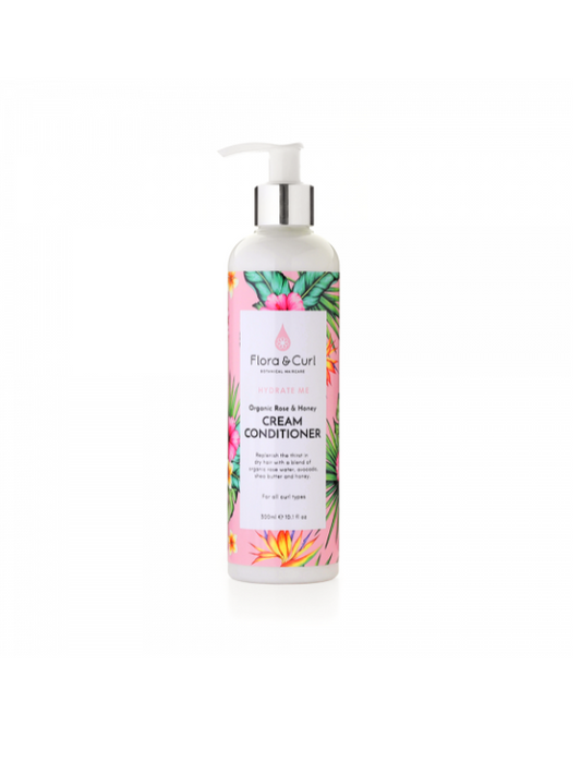 Flora & Curl - Rose Water & Honey - Cream Conditioner - 300ml