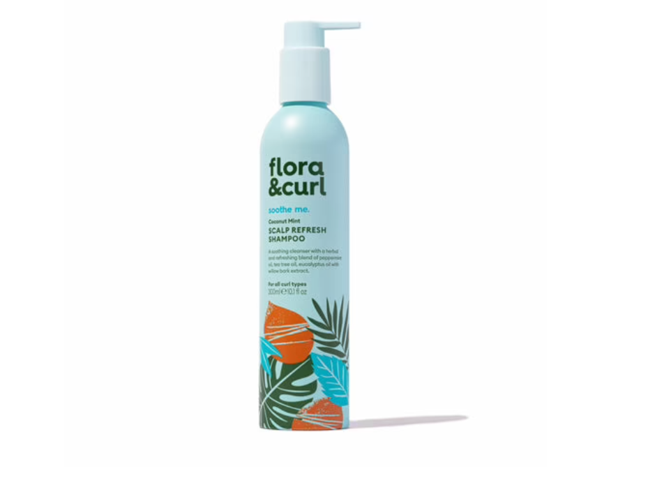 Moisturizing Shampoo Flora & Curl Soothe Me Mint Coconut Refreshing (300 ml)