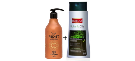 Redist - Moroccan Argan Shampoo 1000 ml plus Bioblas Repair Shampoo 360 ml (dry/damaged hair) argan shampoo - herbal shampoo - hair care