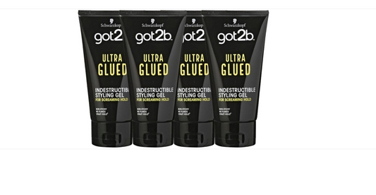 Schwarzkopf Got2b Ultra Glued hair gel Multi Pack - 4 x 150 ml