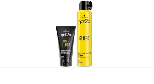 [Combo] Schwarzkopf got2b ultraglued waterproof gel & got2b glued extreme freeze hair spray/ also for wigs