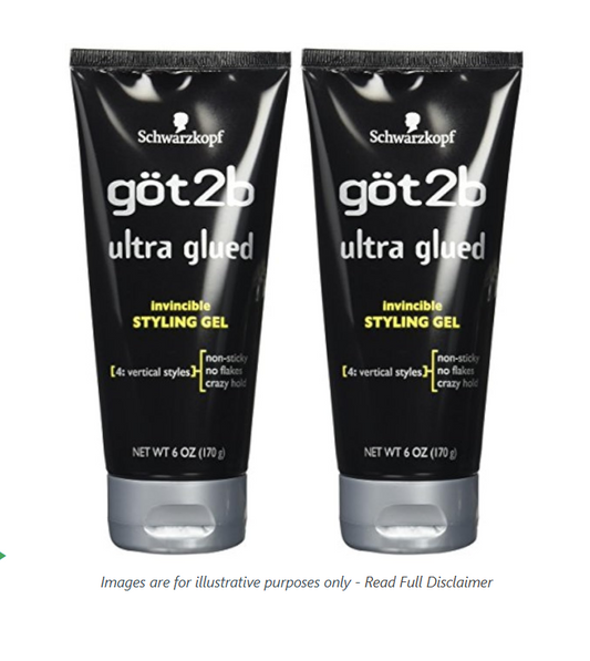 2 Pieces Schwarzkopf Got2B Gel Glued Extra 150ml/also for wigs
