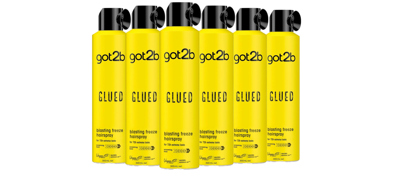Got2b Glued Hairspray - 72h Hold - Value Pack - 6x 300ml