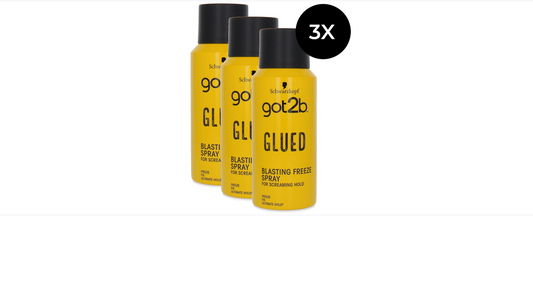 Schwarzkopf Got2b Glued Blasting Freeze Spray - 3 x 100 ml