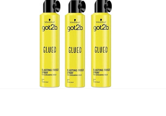 3x Got2b Glued Extreme Freeze Hair Spray 300 ml