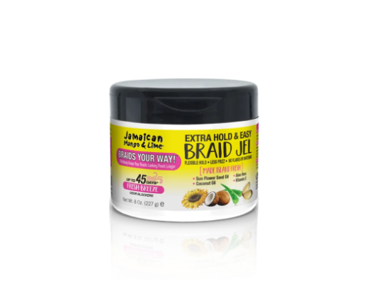 Jamaican Mango & Lime Braid Extra Hold Shine Jel 8oz