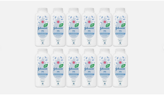 Johnson's Baby Powder - Value Pack 12 x 200 grams