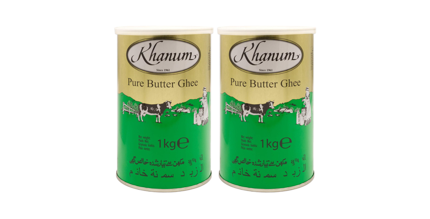 Khanum Butter Ghee - (Clarified Butter) - (2x 1 KG)