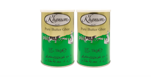 Khanum Butter Ghee - (Clarified Butter) - (2x 1 KG)