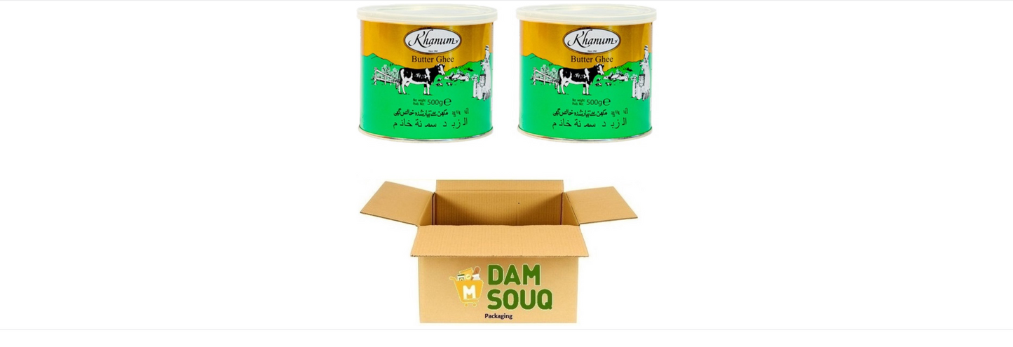 Khanum Butter Ghee - (Clarified Butter) - (2x 500 Gram)