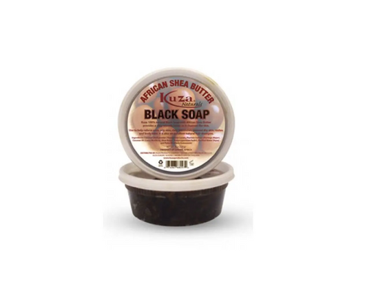 Kuza African Shea Butter Black Soap 8oz