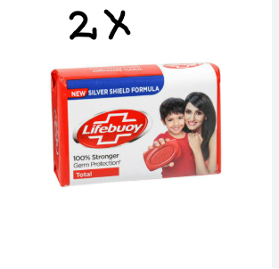 2x 125gr Lifebuoy Soap Bar - Soap Bar - 100% Stronger Germ Protection MULTIPACK
