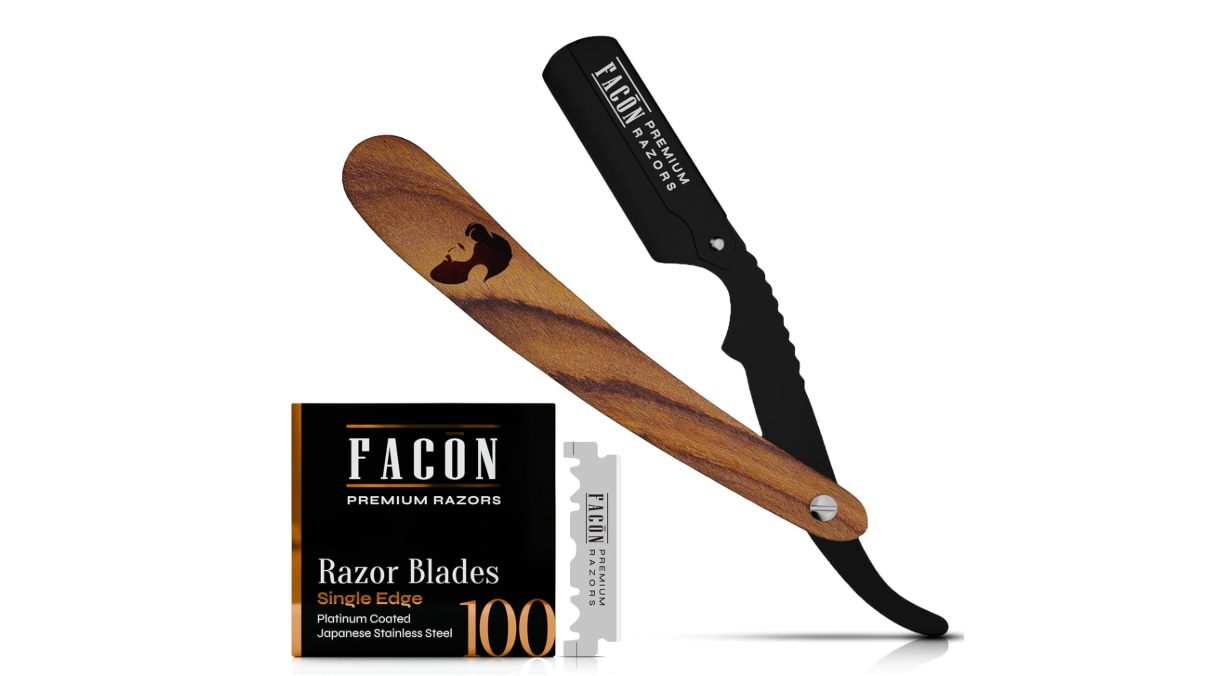 EUROMAX 300 Razor Blades + TSF Razor, Shavette, Barber's Razor, Barber's Razor, Classic Straight Razor