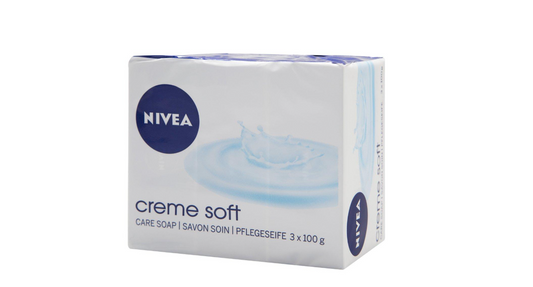 NIVEA Creme Soft Soap Tablet - 3 x 100 gr - Hand Soap