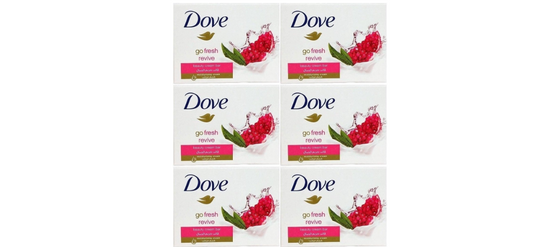 Dove Go Fresh Revive Soap - 6 x 100 Grams